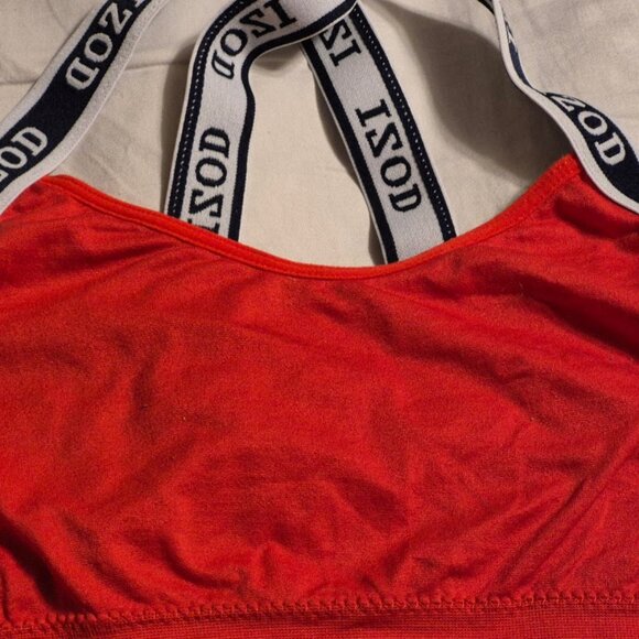 Red IZOD Women's Red Sports Bra size M - Picture 5 of 5